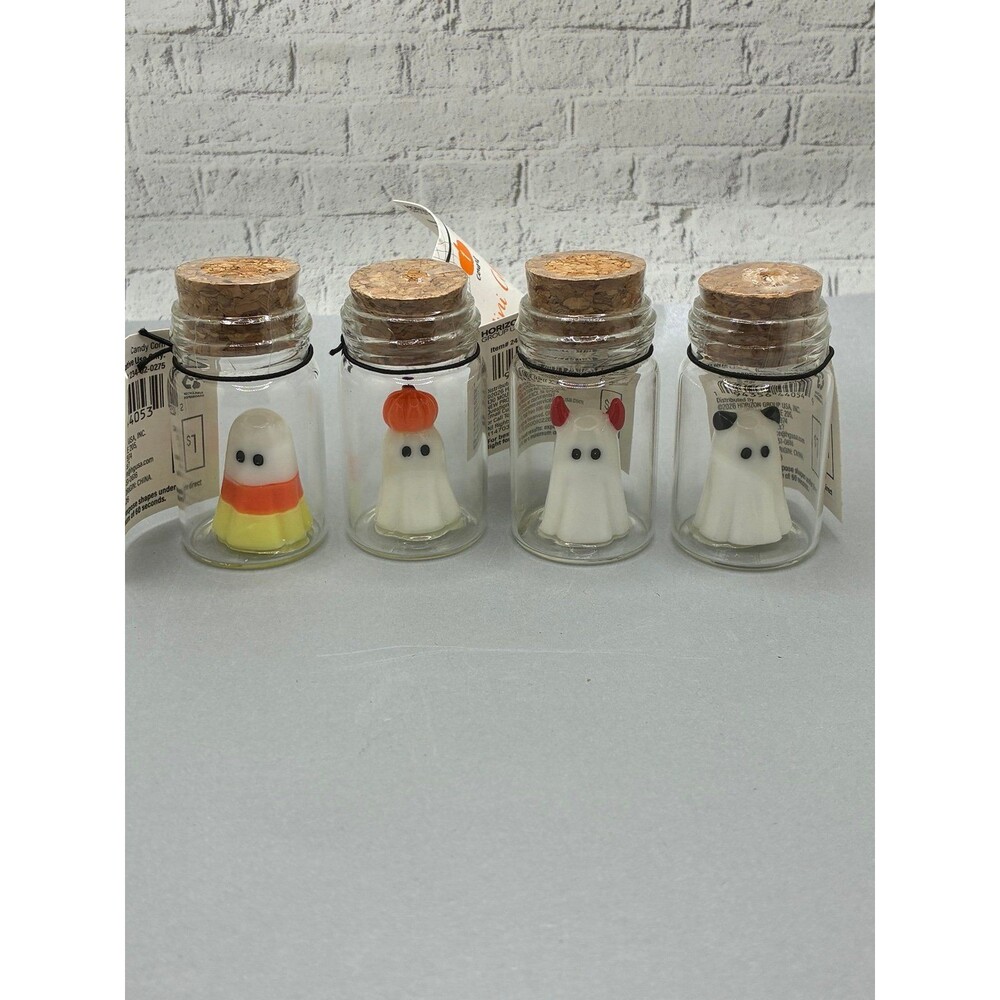 Target Bullseye Playground Halloween Mini Ghosts In glass Bottles